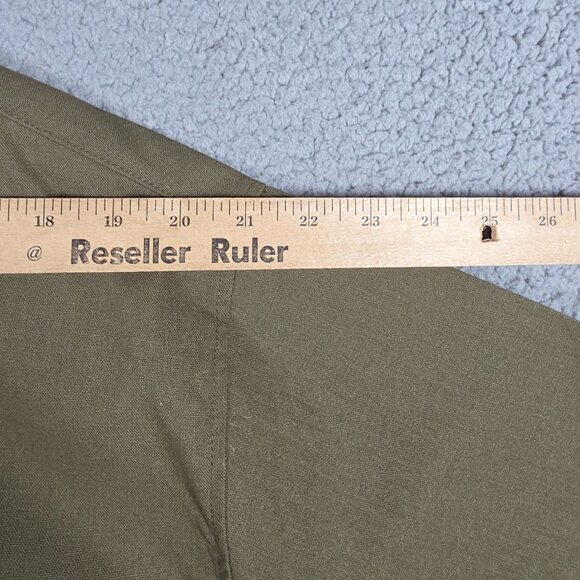 Coofandy Shirt Mens Size 3XL Open Camp Collar Linen Blend Canvas Beach SS NWT - Picture 9 of 11